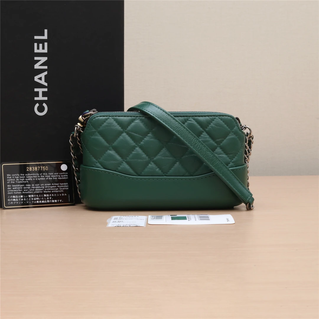 99新 Chanel/香奈儿 活动双双 流浪 WOC 绿色 28开 包