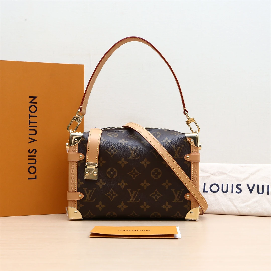 99新 LouisVuitton/路易威登 659399Side Trunk 软盒子包 芯片