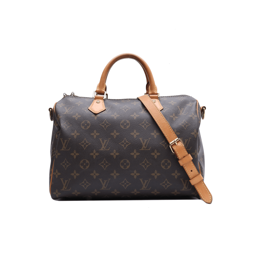 95新 LouisVuitton/路易威登 小花双双 976828 Speedy 30配肩带包