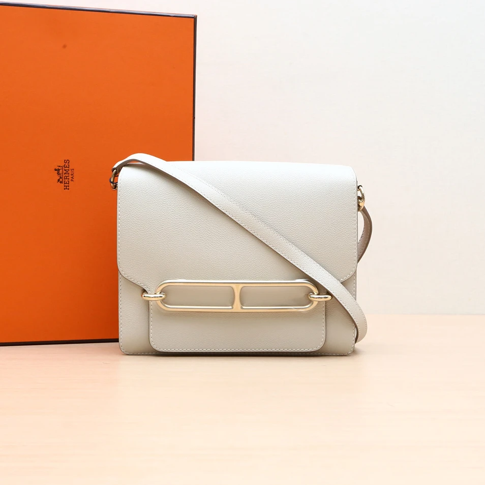 99新 Hermes/爱马仕 347814Roulis 猪鼻子 23 斜挎包