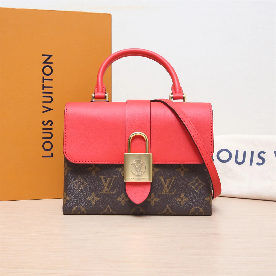 95新 LouisVuitton/路易威登 小花双双 P214766434 LockyBB锁头包