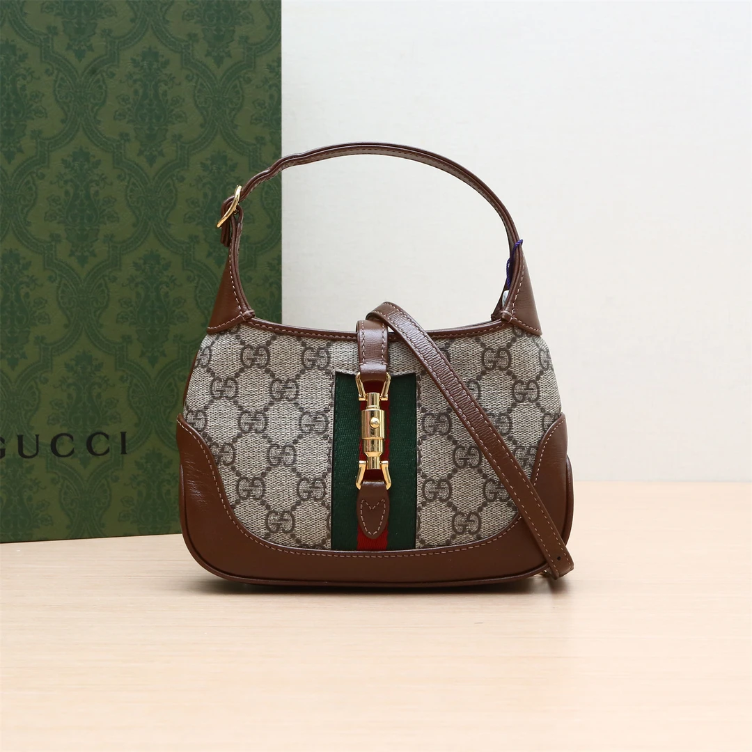 99新 GUCCI/古驰 活动黑黑 661600 Jackie 1961 Mini 19 老花