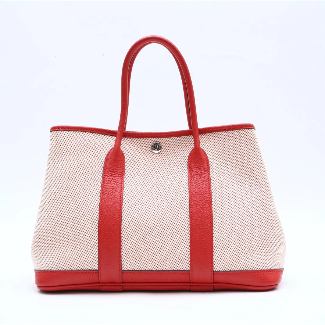 99新 Hermes/爱马仕 035492Garden Party 花园包 30 55爱马仕红