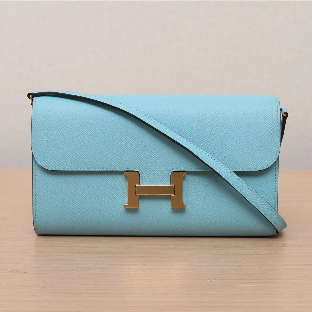 95新 Hermes/爱马仕 活动黑黑605530康康 LONGTOGo 长款钱包 Z刻