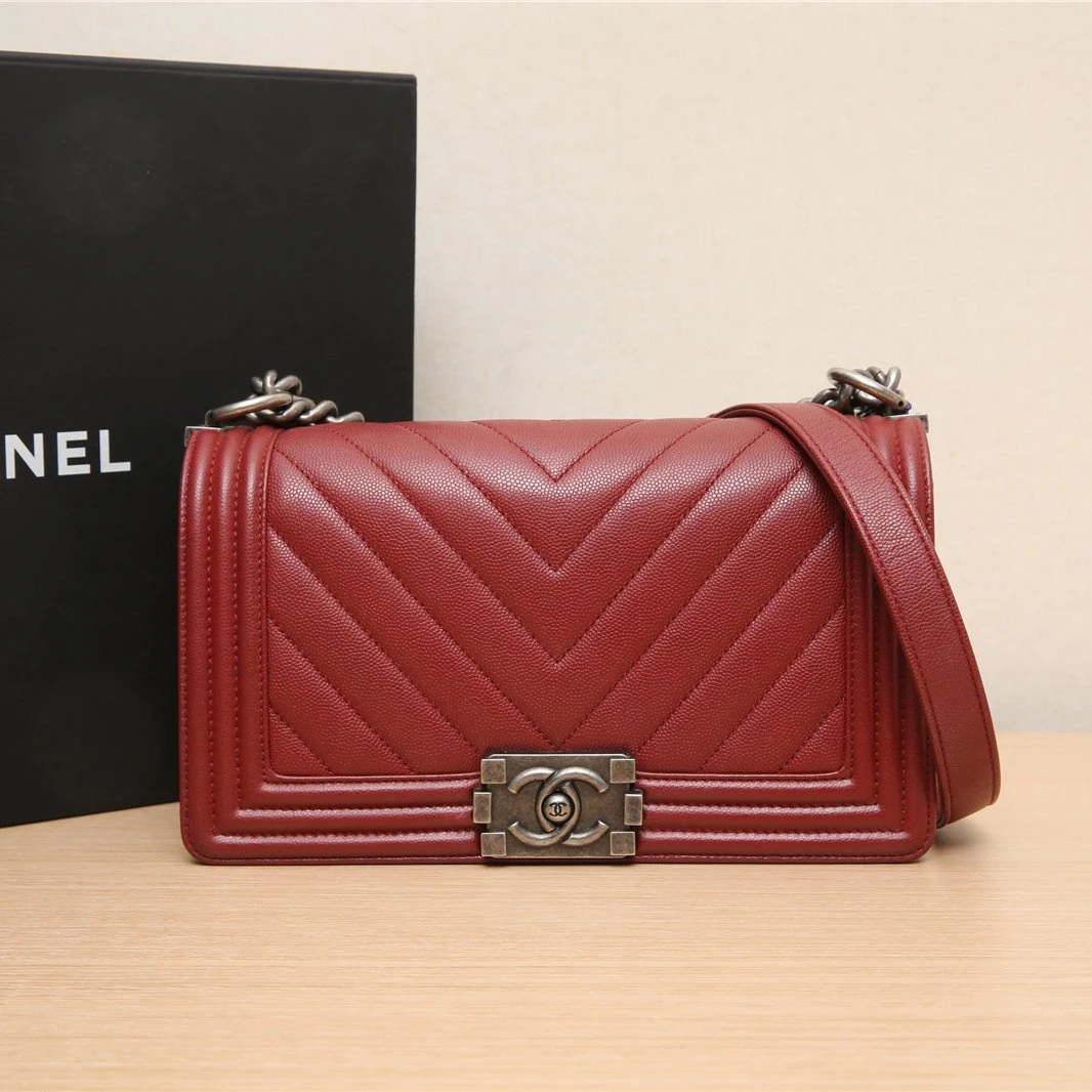 95新 Chanel/香奈儿 黑黑精选 P203107761Leboy 中号 单肩包