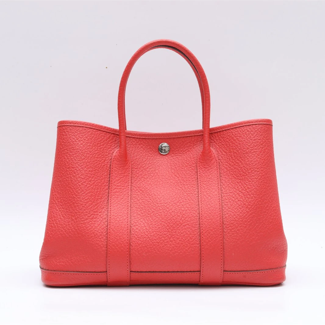 99新 Hermes/爱马仕 小花姑姑P234245186花园包 30 9T火焰紅