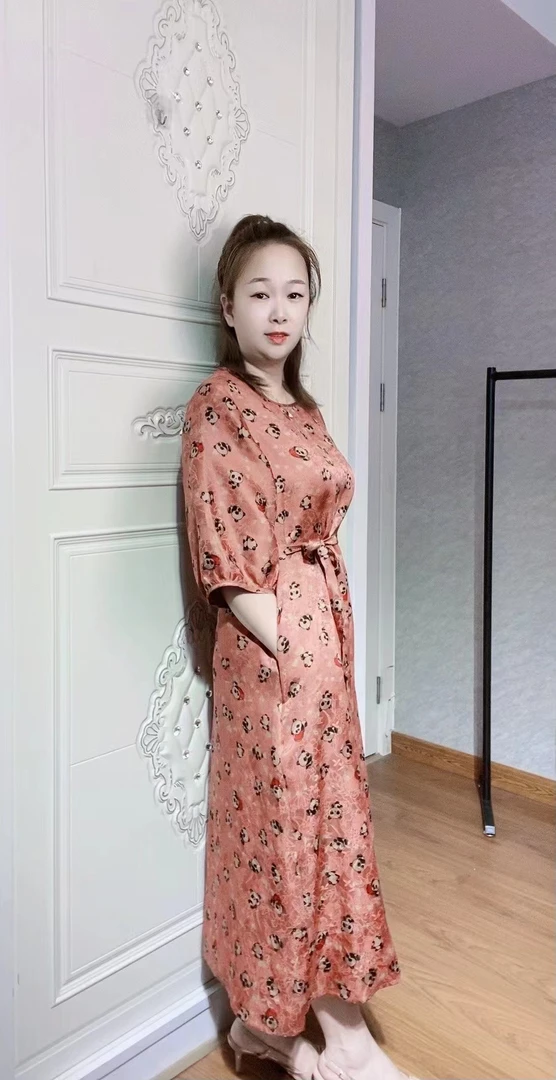 真丝香云纱 桑蚕丝花萝 冠乐绉女装国风服饰直播间专拍