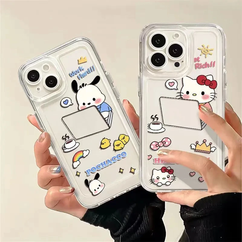 帕恰狗KT猫14软11女13情侣8p/x适用苹果15promax手机iphone12透明