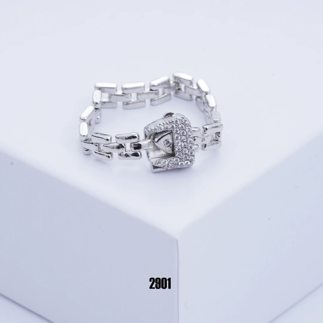 2901时尚手工环环相扣素款气质百搭小众指环