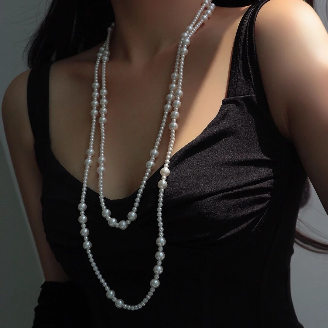 法式轻奢小香风1.5米毛衣链XL061