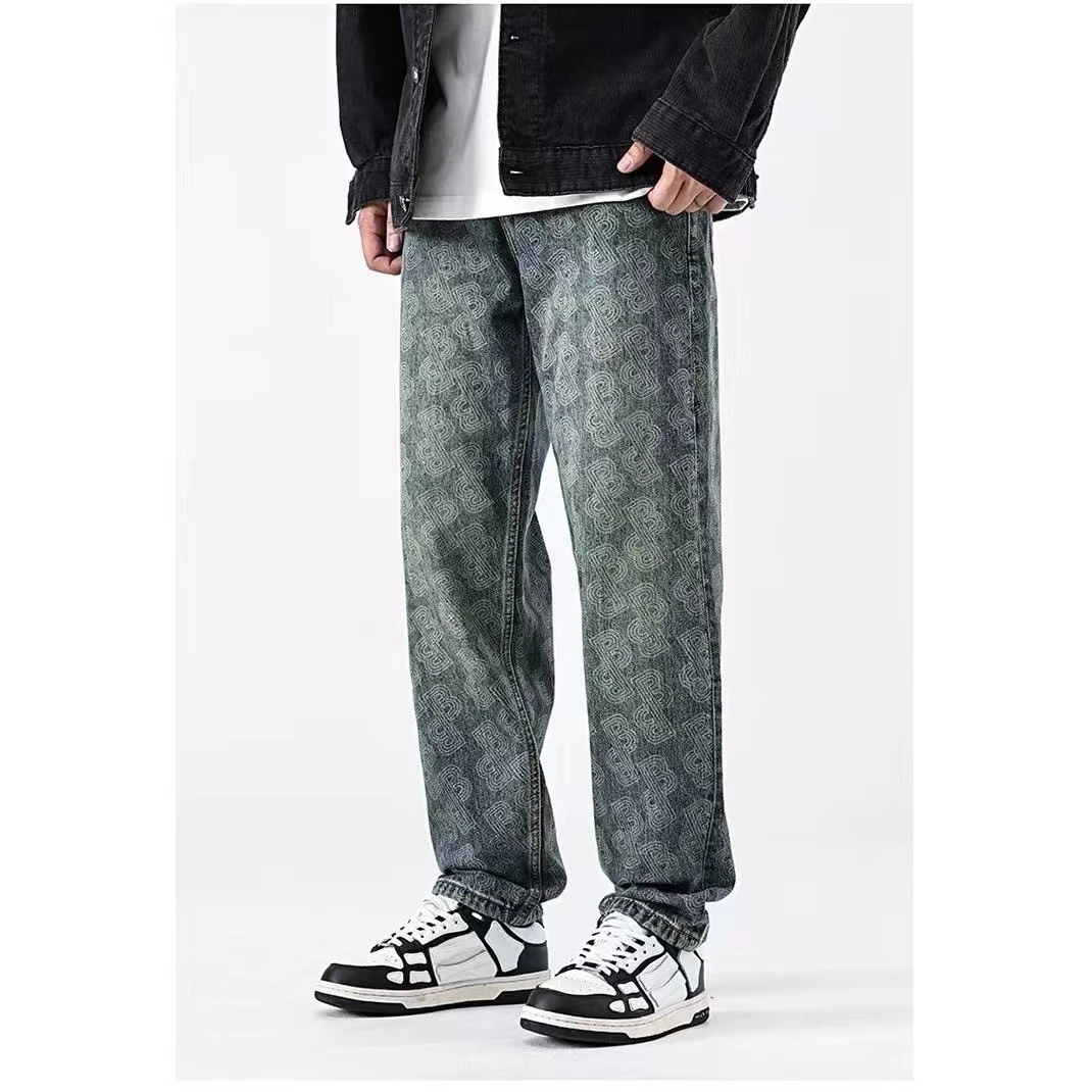 CB-226-轻奢时尚休闲百搭直筒牛仔裤*X