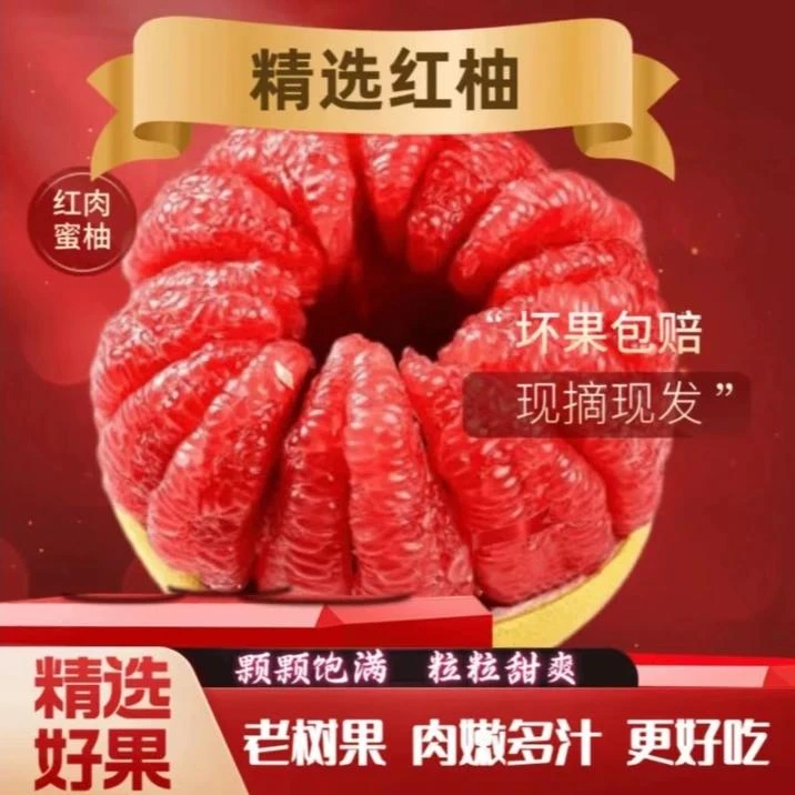 k正宗三红柚现摘现发产地直发5/斤2到3个