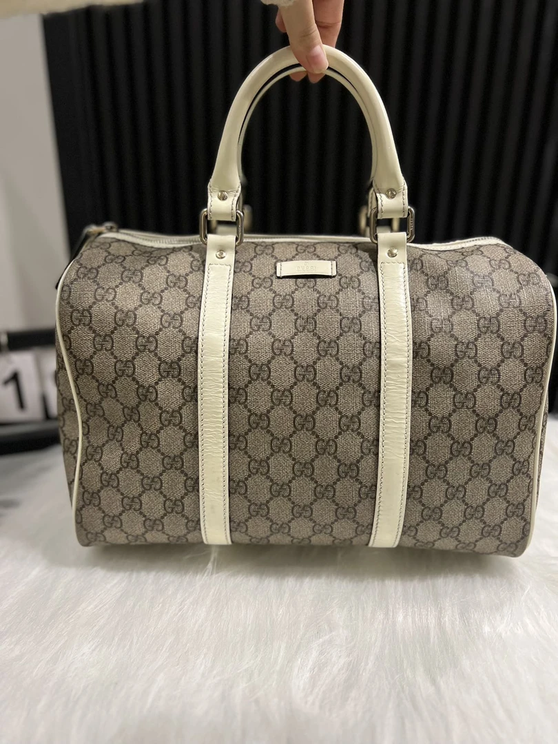 90新 GUCCI/古驰 经典老花/波士顿/枕头包