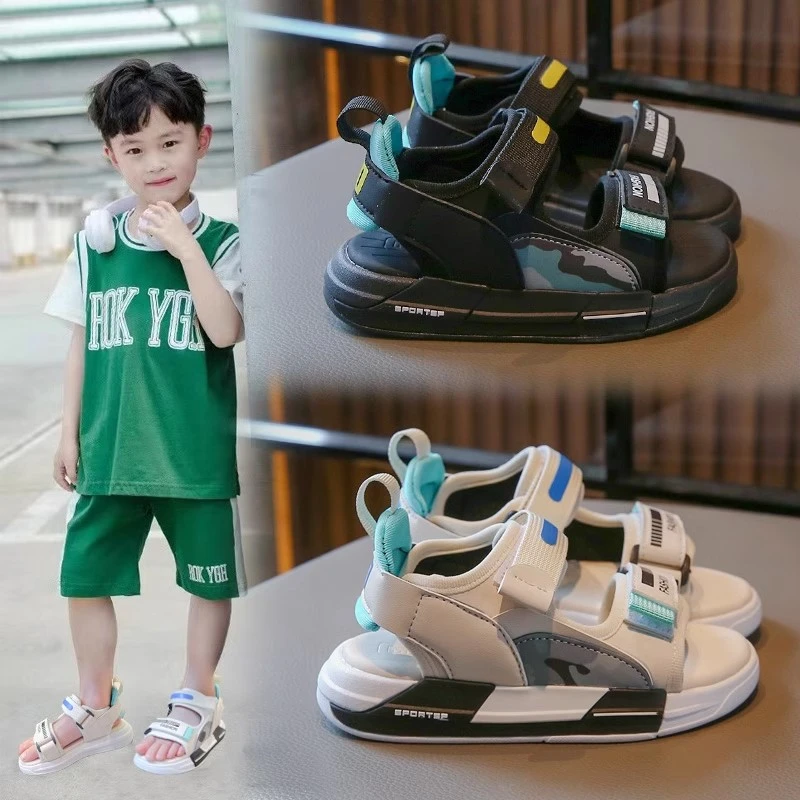 阿童木男童凉鞋2024年夏季新款儿童凉鞋中大童韩版休闲男孩沙滩鞋