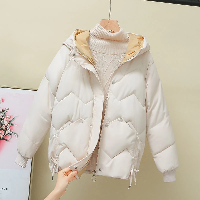 新款羽绒服羽绒服女冬季2023新款韩版宽松小个子棉袄加厚时尚短