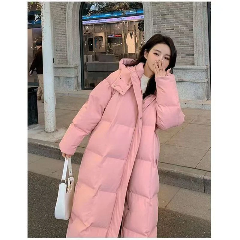 2023棉衣女oversize面包服羽绒服冬季外套长款加厚棉袄2023年新