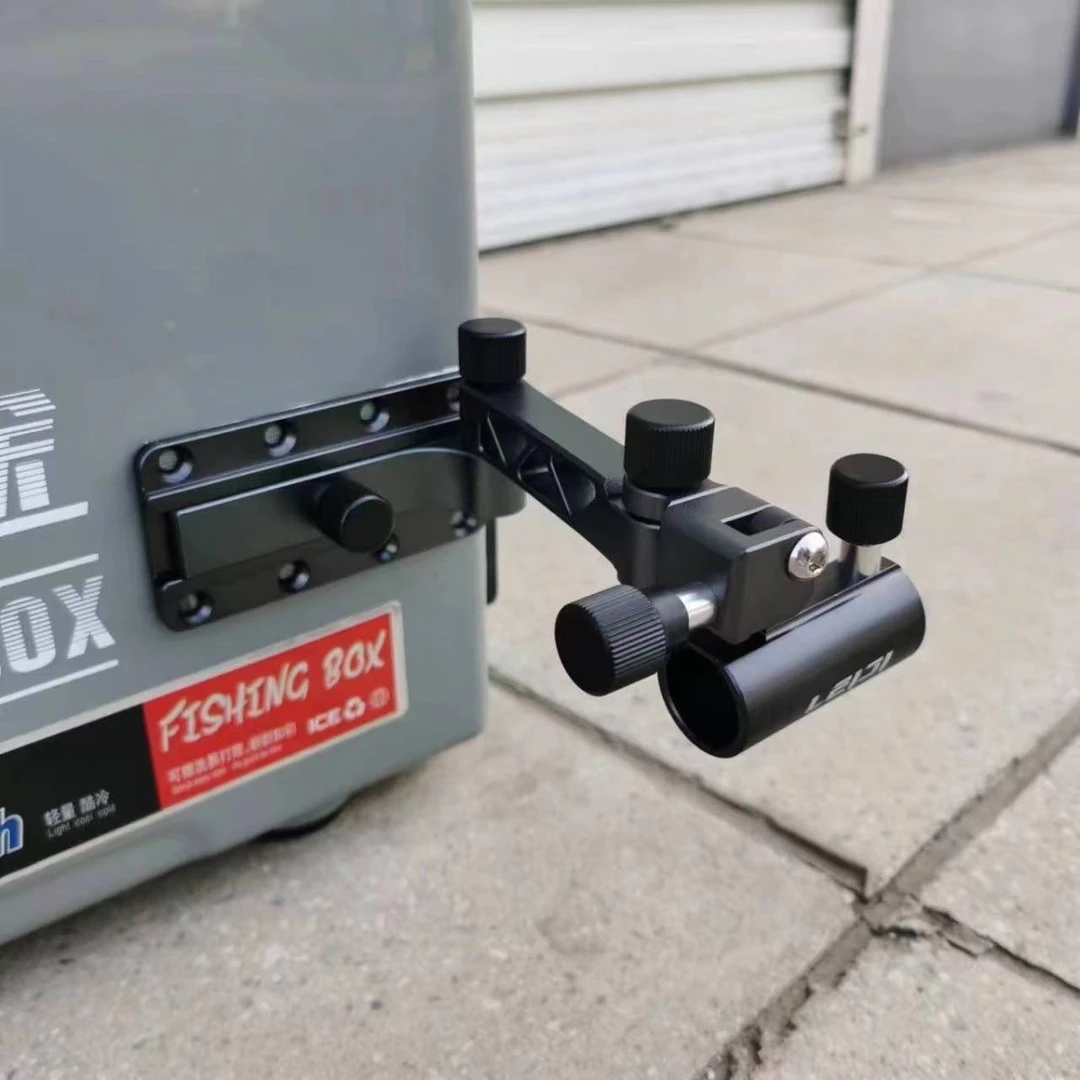 雷极炮台架钓箱配件折叠拐角炮台支架360度万向拐弯万能型炮台座