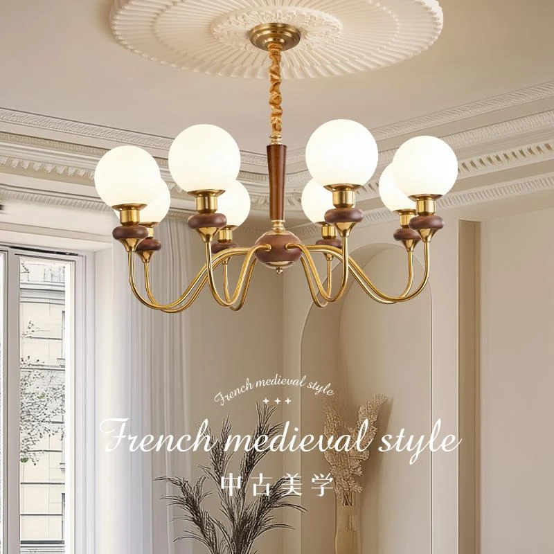 现代中古风客厅吊灯餐厅吊灯中古风卧室吊灯别墅美式客厅大灯吊灯