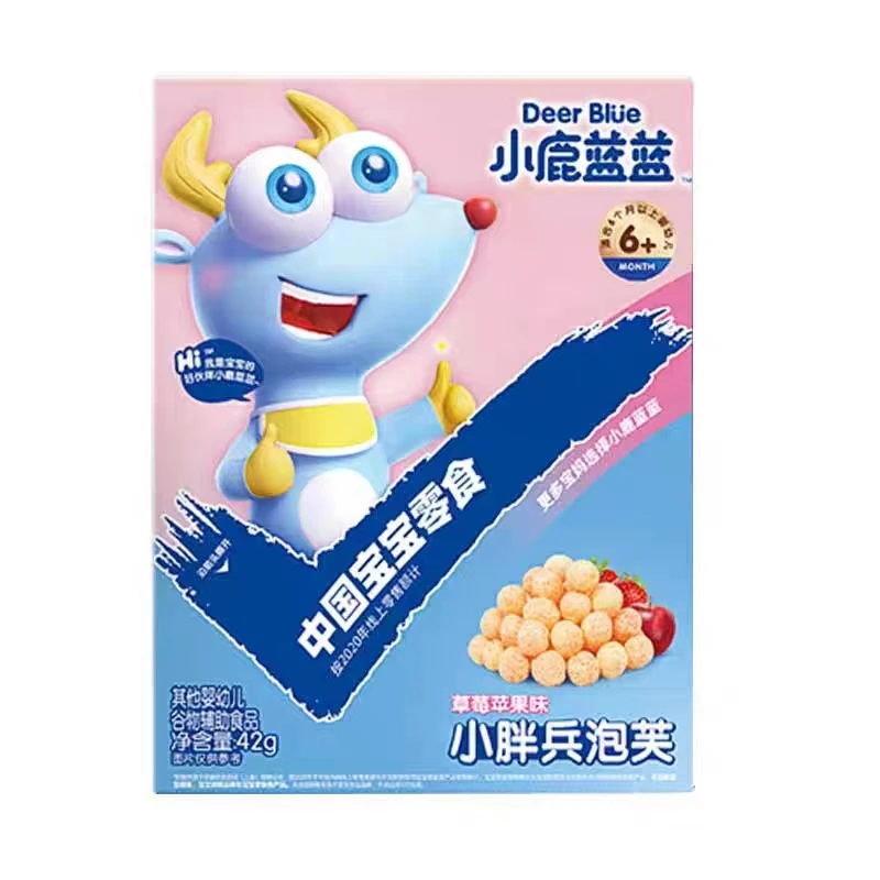 【每盒9.9】【小路蓝蓝】小胖兵泡芙包装配料质量产品适婴幼儿即食
