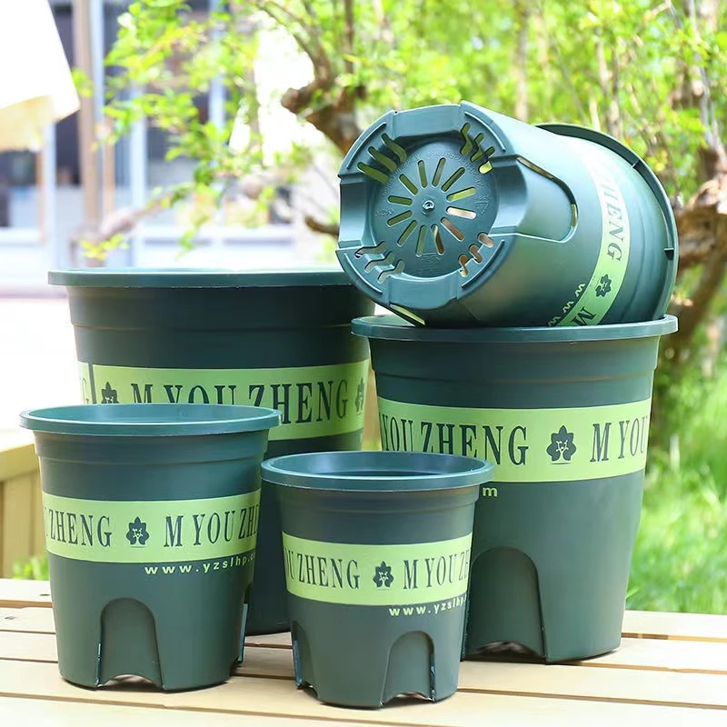 控根透气排水好花盆印花君子兰植物月季室内阳台花盆绿植简约绿植