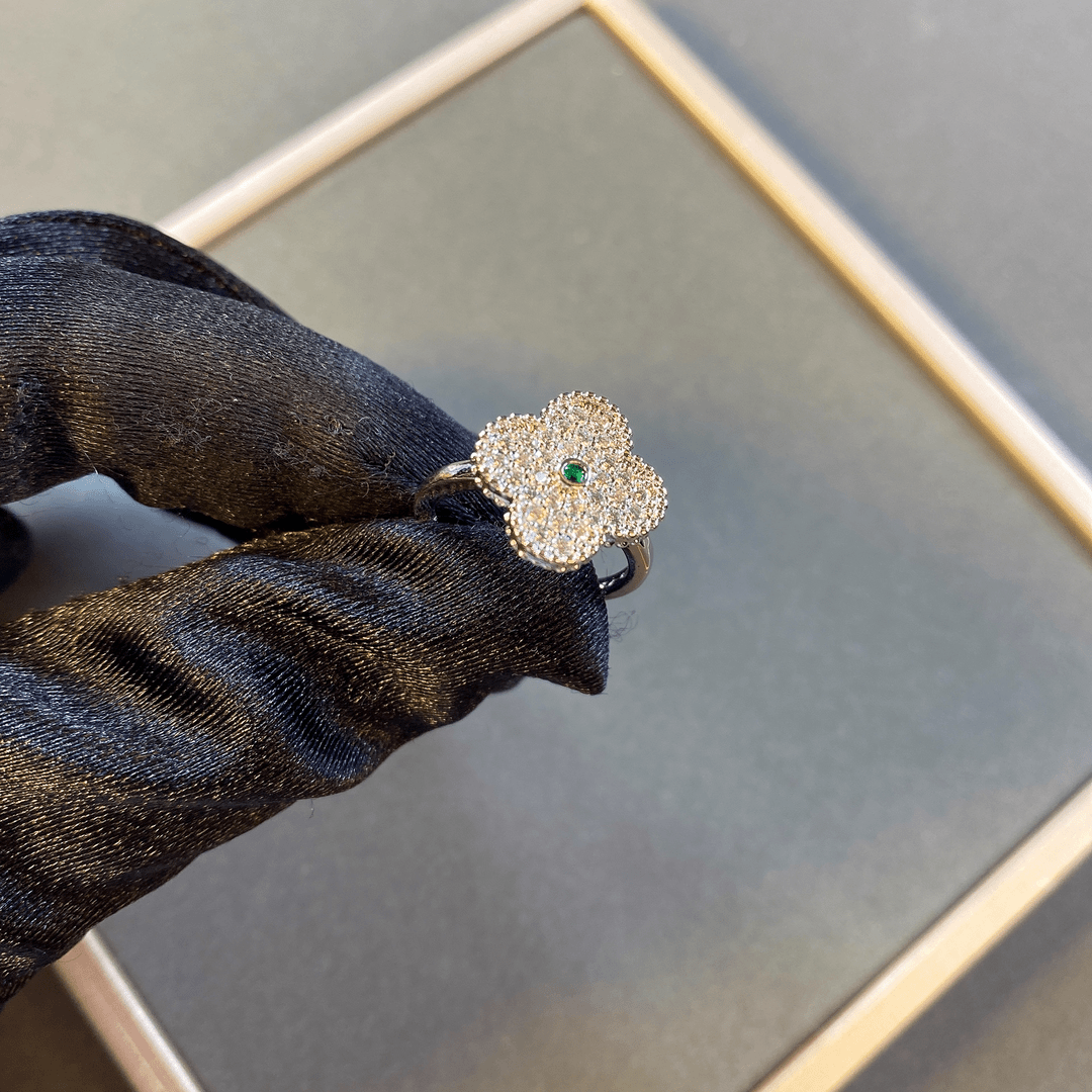 钛钢合成锆石戒指 ——奶酪 (1130号) 戒指