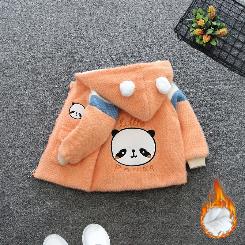 2024新款韩版女童秋冬装水貂绒外套女宝宝加绒加厚上衣棉服小童潮