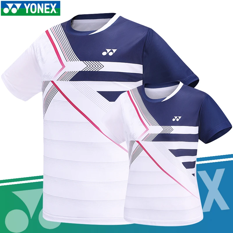 新款YONEX尤尼克斯YY羽毛球服比赛服运动短袖T恤速干110143BCR