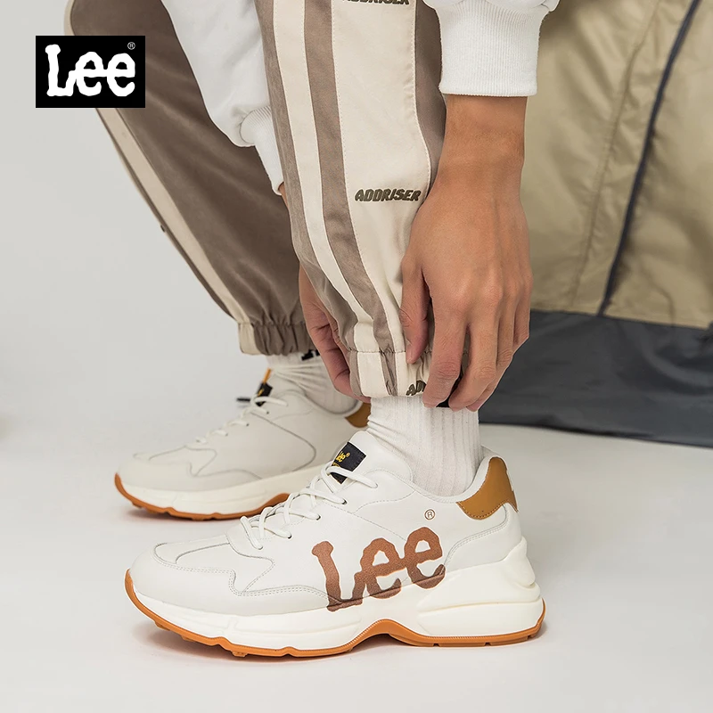 Lee老爹鞋男士四季新款厚底增高潮流复古男鞋简约百搭运动鞋休闲