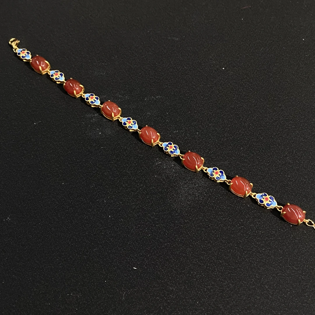 【618大促】9.18香港王老板-玛瑙镶嵌手链多样性发一2s328