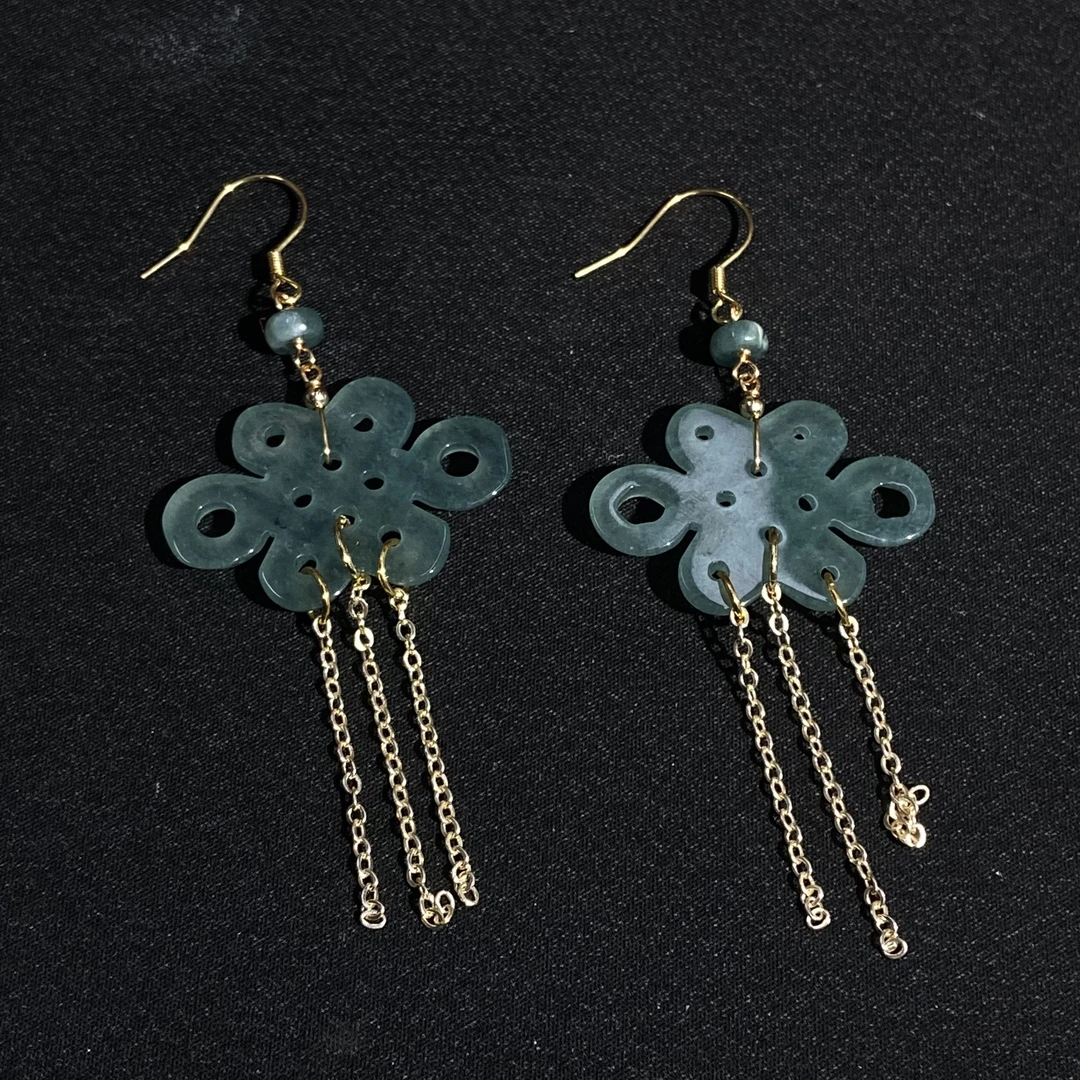 【618大促】9.14香港王老板-翡翠镶嵌耳饰多样性发一对7w42