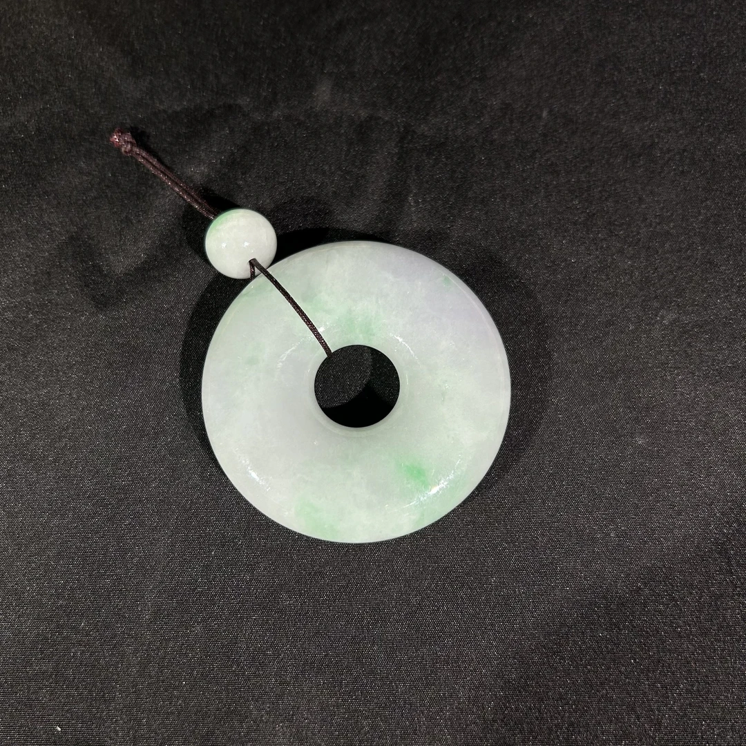 【618大促】香港王老板-翡翠A货翡翠平安扣吊坠a358