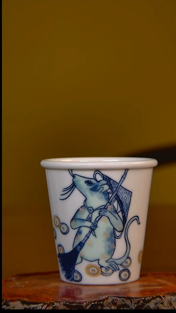 【闪购商品】杯手工手绘杯杯很美丽