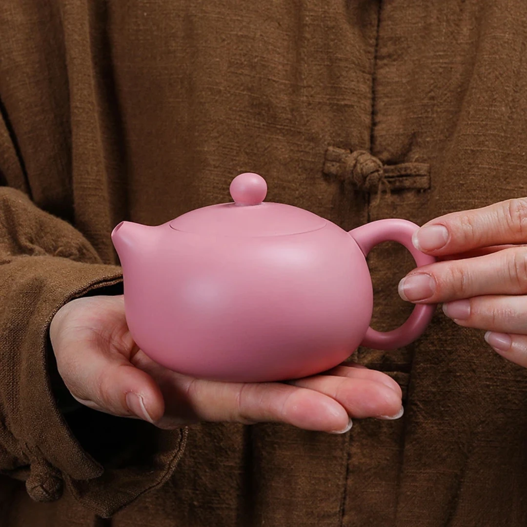 原矿紫砂粉黛凤鸣西施壶