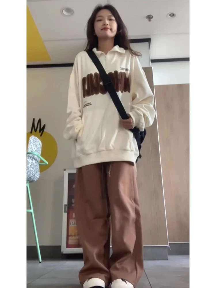 少女休闲套装运动服秋冬新款爆款15-18岁初中生卫衣阔腿裤一整套