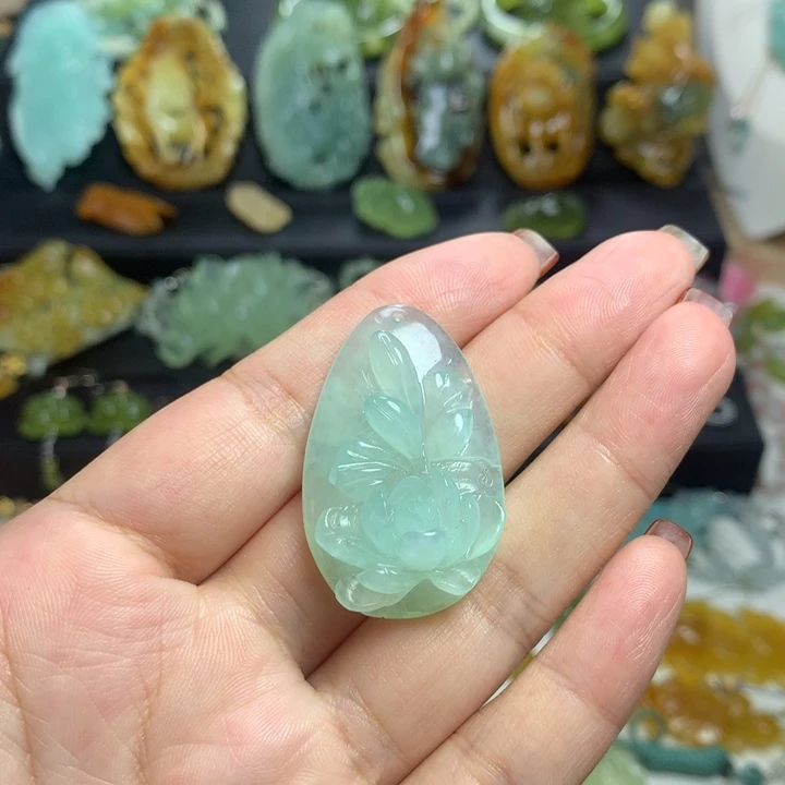 蛇纹石玉1合金项链