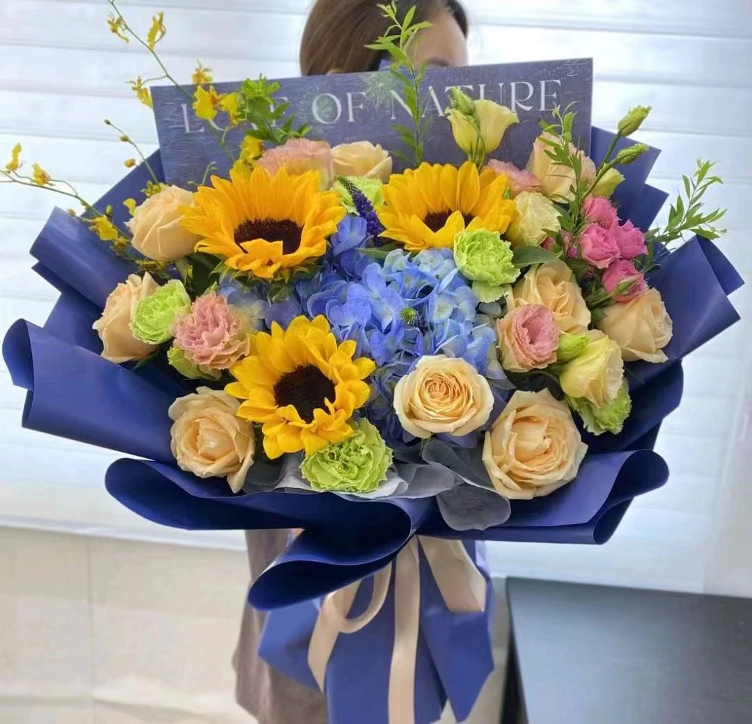 花束向日葵玫瑰生日花束全国鲜花配送花店同城同城速配花束鲜花