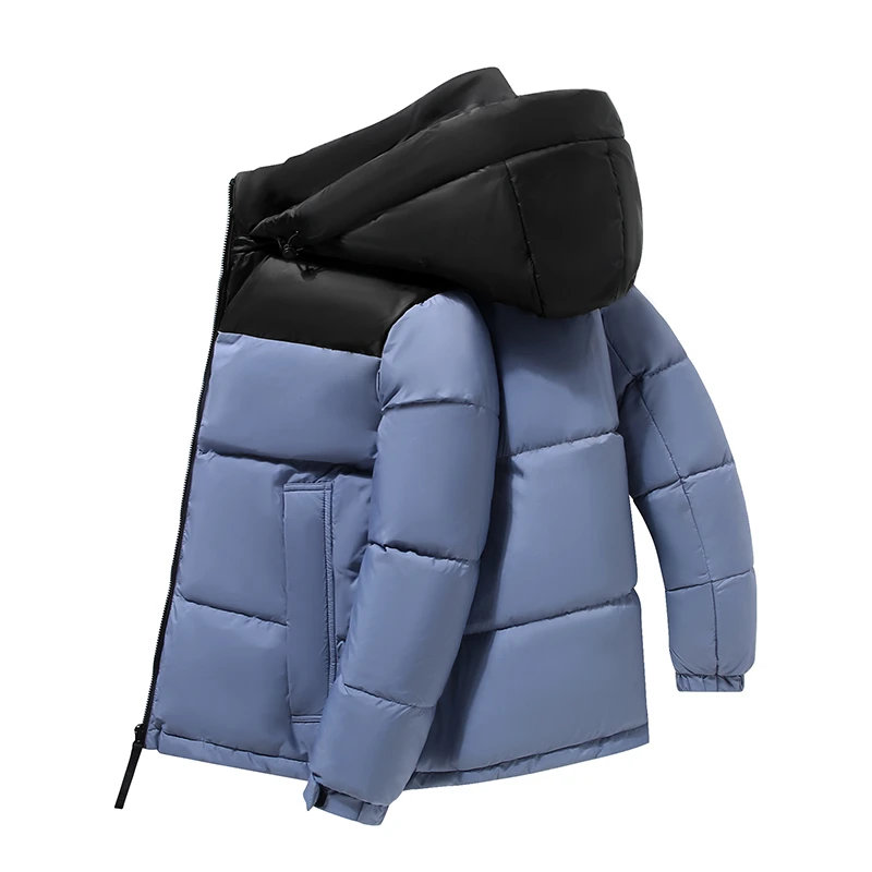 稻草人羽绒服男短款连帽冬季外套加厚保暖白鹅绒特价保暖上衣外外