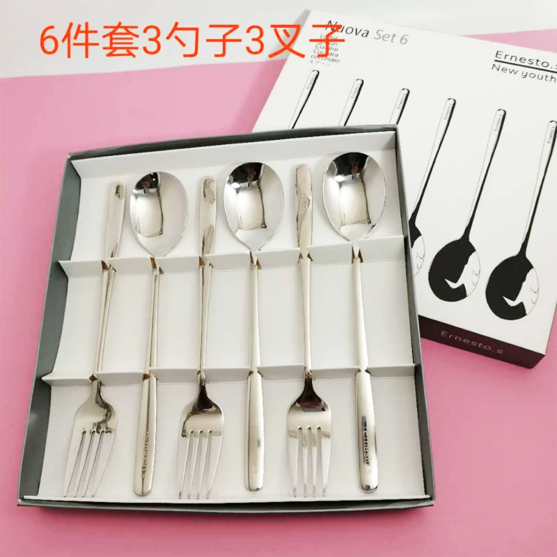外贸出口德国西餐具不锈钢餐具叉勺组合韩式勺食品级不生锈汤勺