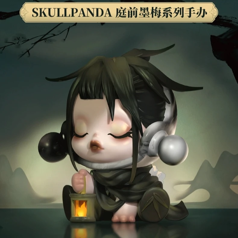 【盲盒】庭前墨梅国风潮玩手办