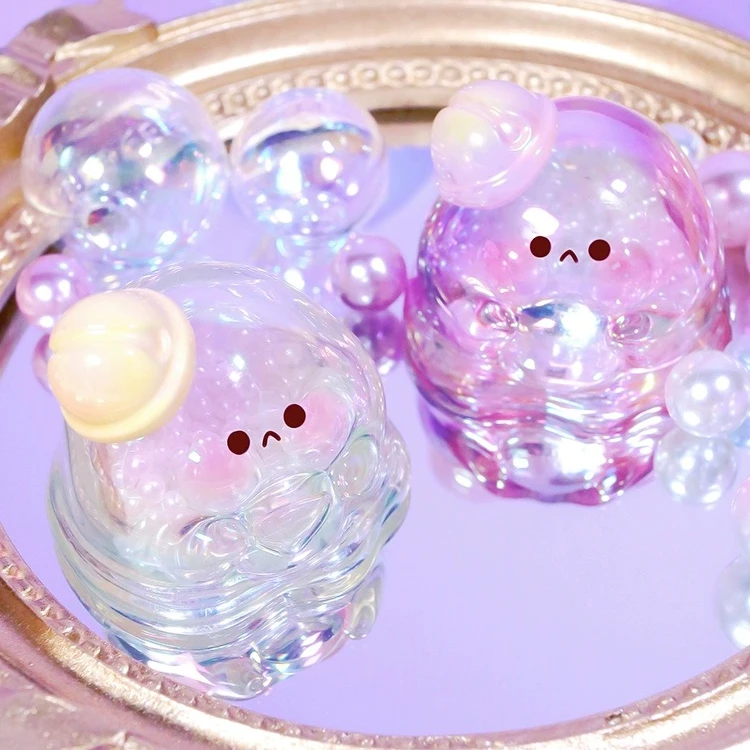 【盲盒】水波蛋幻彩系列萌粒潮玩手办