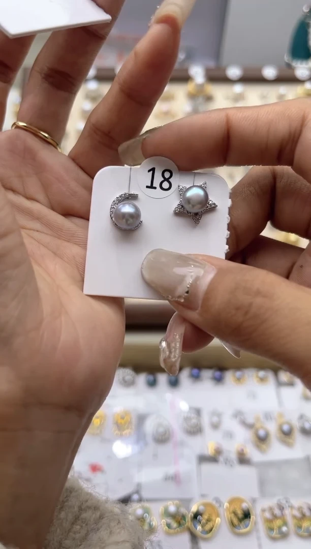 【闪购商品】淡水珍珠耳饰合金7