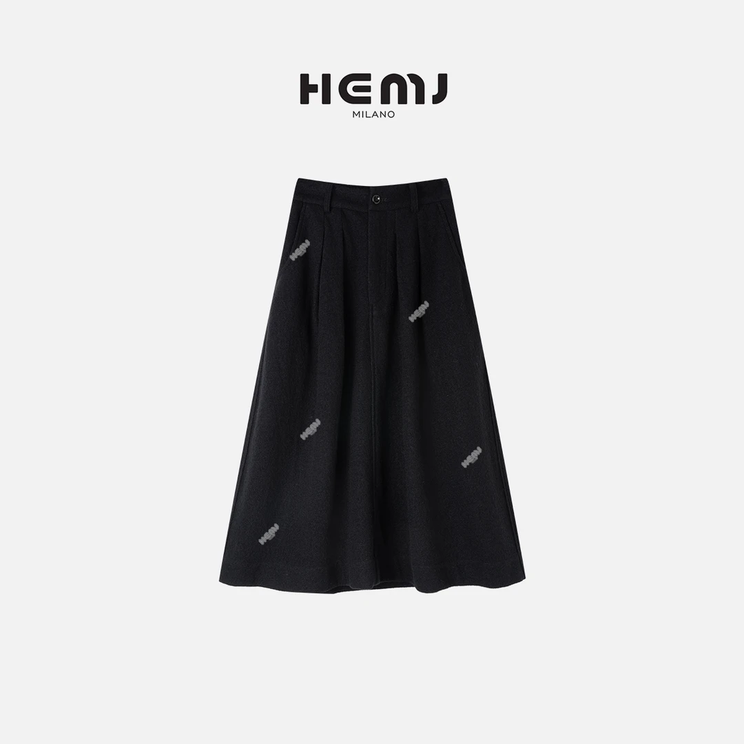 HEMJ 松弛漫旅 老钱风百搭显瘦A字半身裙 MC1D3904