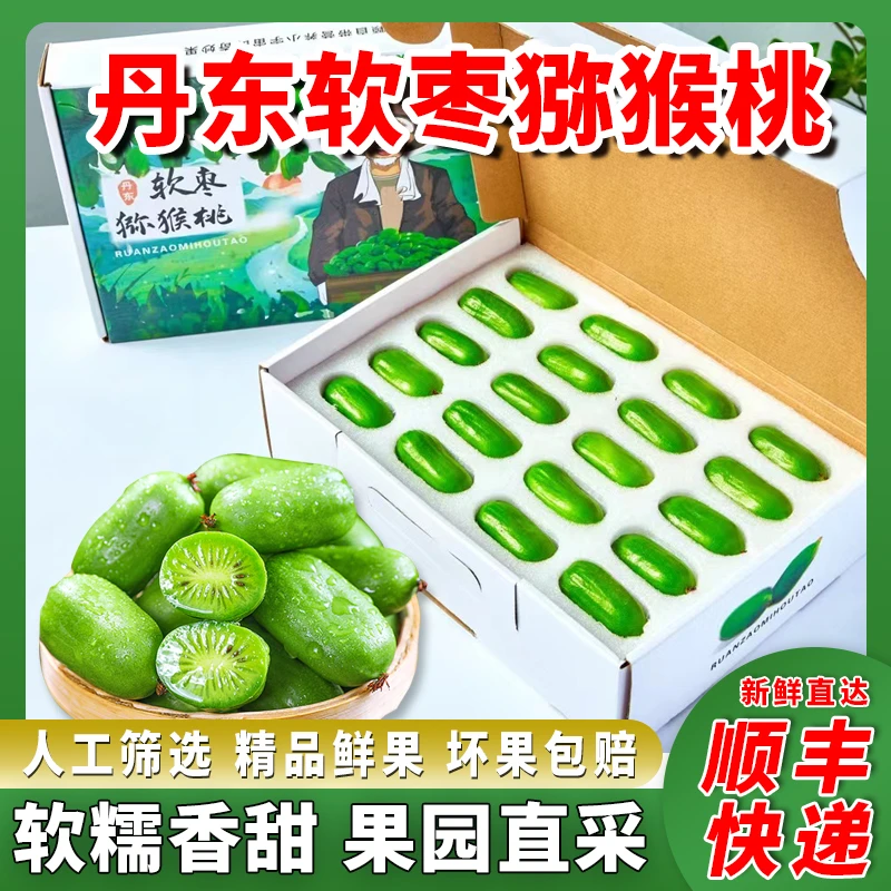 【放软食用】顺丰丹东奇异莓龙城二号软枣新鲜猕猴桃多汁爽口1斤起