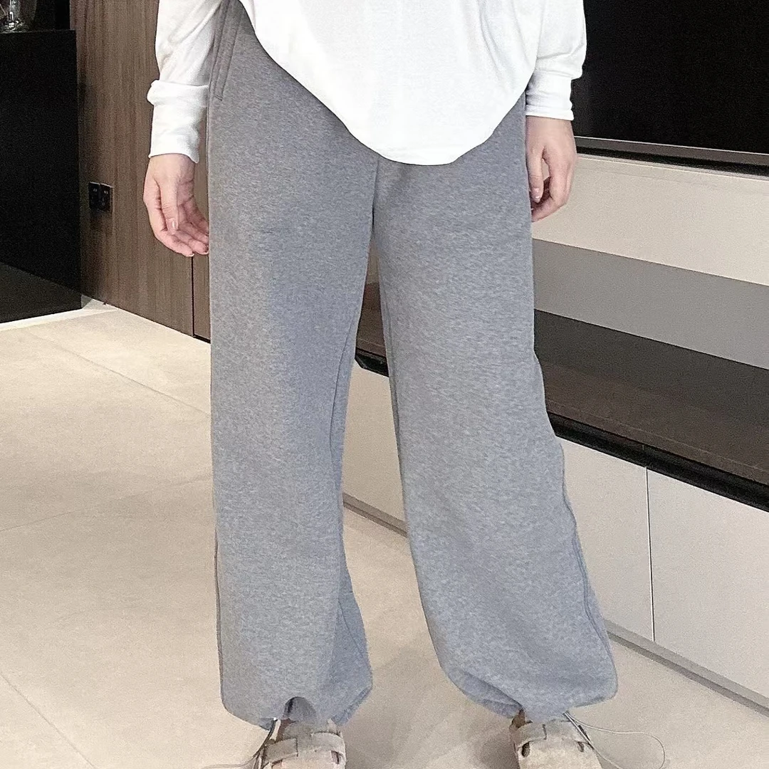 TAOJIA FAMILY 卫裤加厚款显瘦运动休闲百搭保暖微胖大码女士卫裤