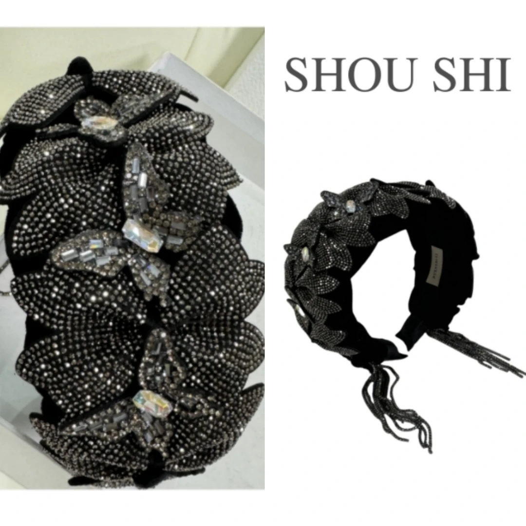 首仕【闭月羞花】原创设计首发 重工轻奢头包脸头发饰6499