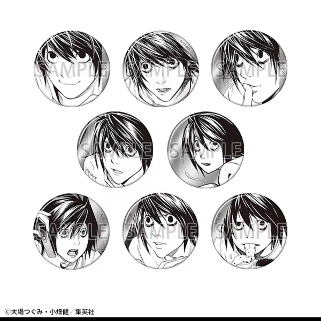 死亡笔记原画展 夜神月 L 吧唧个人池