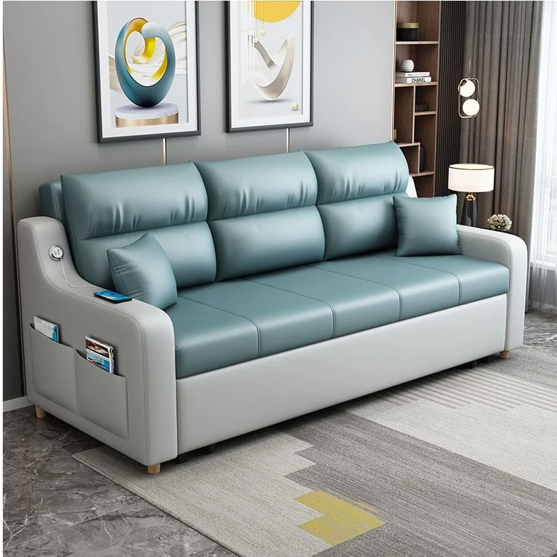 沙发床两用可折叠多功能客厅推拉双人沙发坐卧可储物小户型网红款