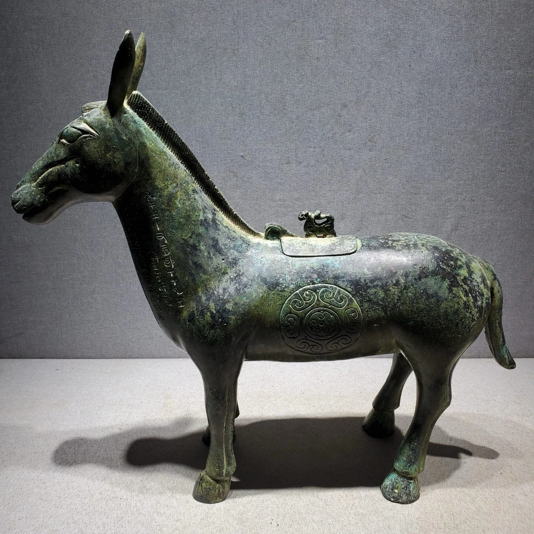 古铜坊复刻西周青铜器驴尊摆件仿古青铜器