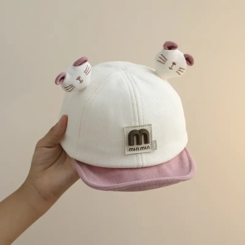 婴儿帽子可爱洋气秋冬女宝棒球帽冬季外出男宝秋款宝宝鸭舌帽幼儿