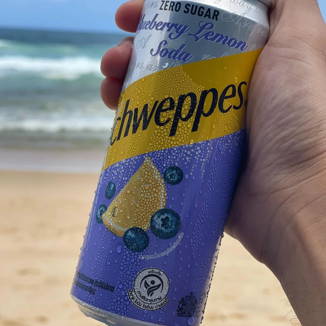 【顺丰包邮】6罐/330ml泰国原装进口Schweppes玉泉青柠味苏打气泡水